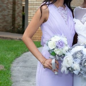 Lilac Formal Bridesmaid Prom Dress XS 0 2